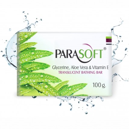 Parasoft Glycerine & Aloe Vera Translucent Bathing Bar 100g