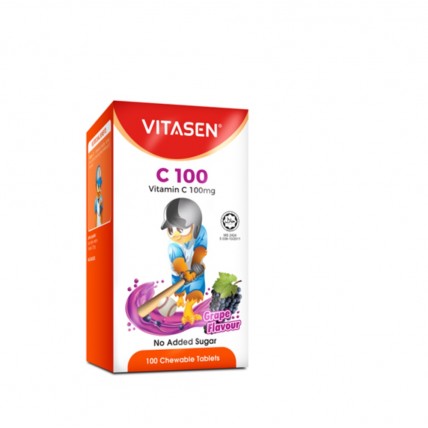 Vitasen C 100mg 100s Grapes